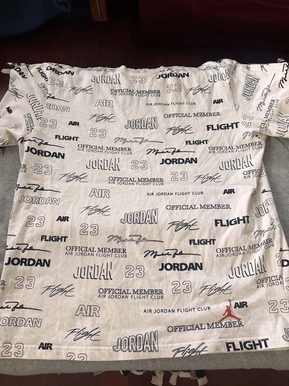 Air Jordan Graphic Logo Tee - White with Black Print